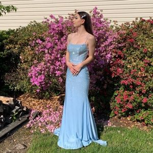 Light Blue Prom Dress